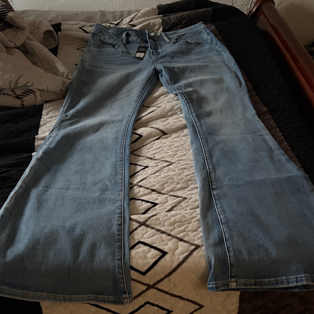 Fashion Nova Light Blue Flare Jeans